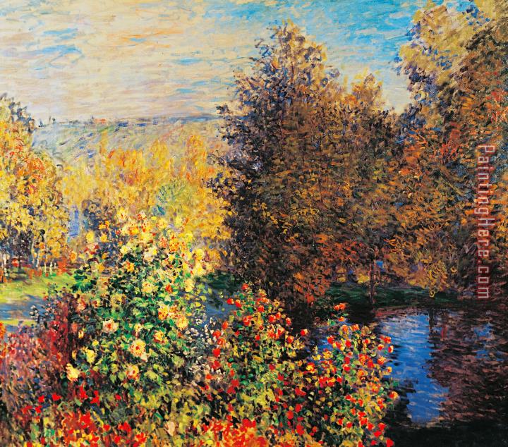 Claude Monet Corner Of Garden In Montgeron